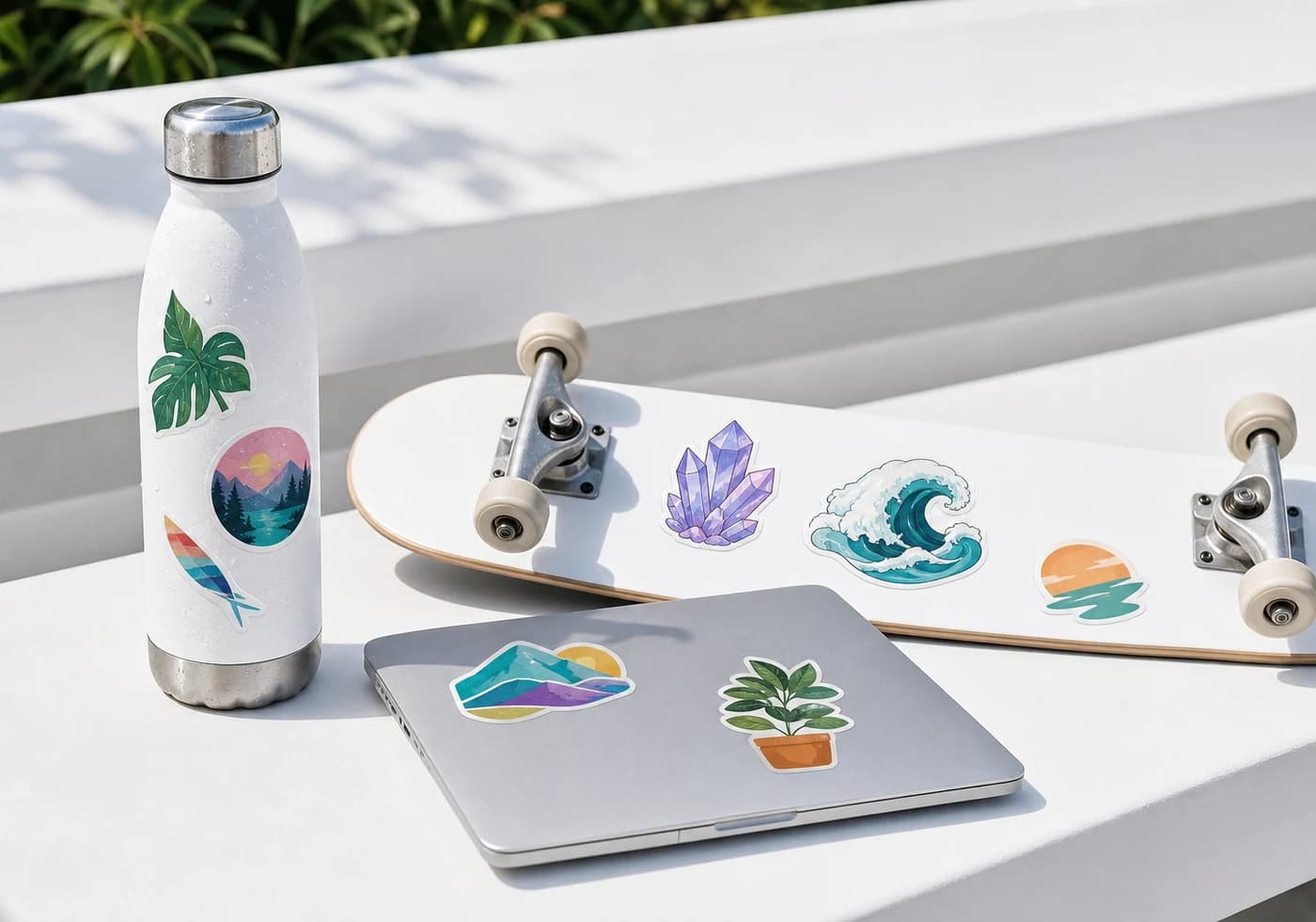 StickerMigo vinyl durability material demonstration