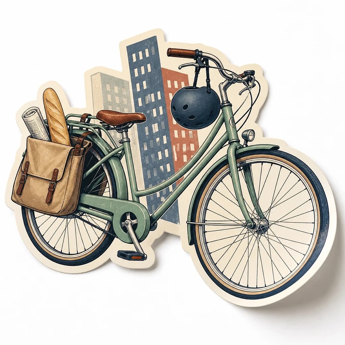 Bike Crew Sticker product view