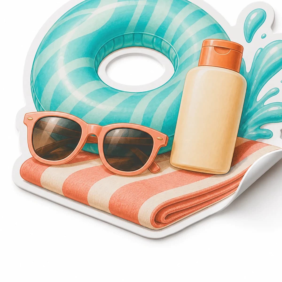 Swim Club Sticker application preview