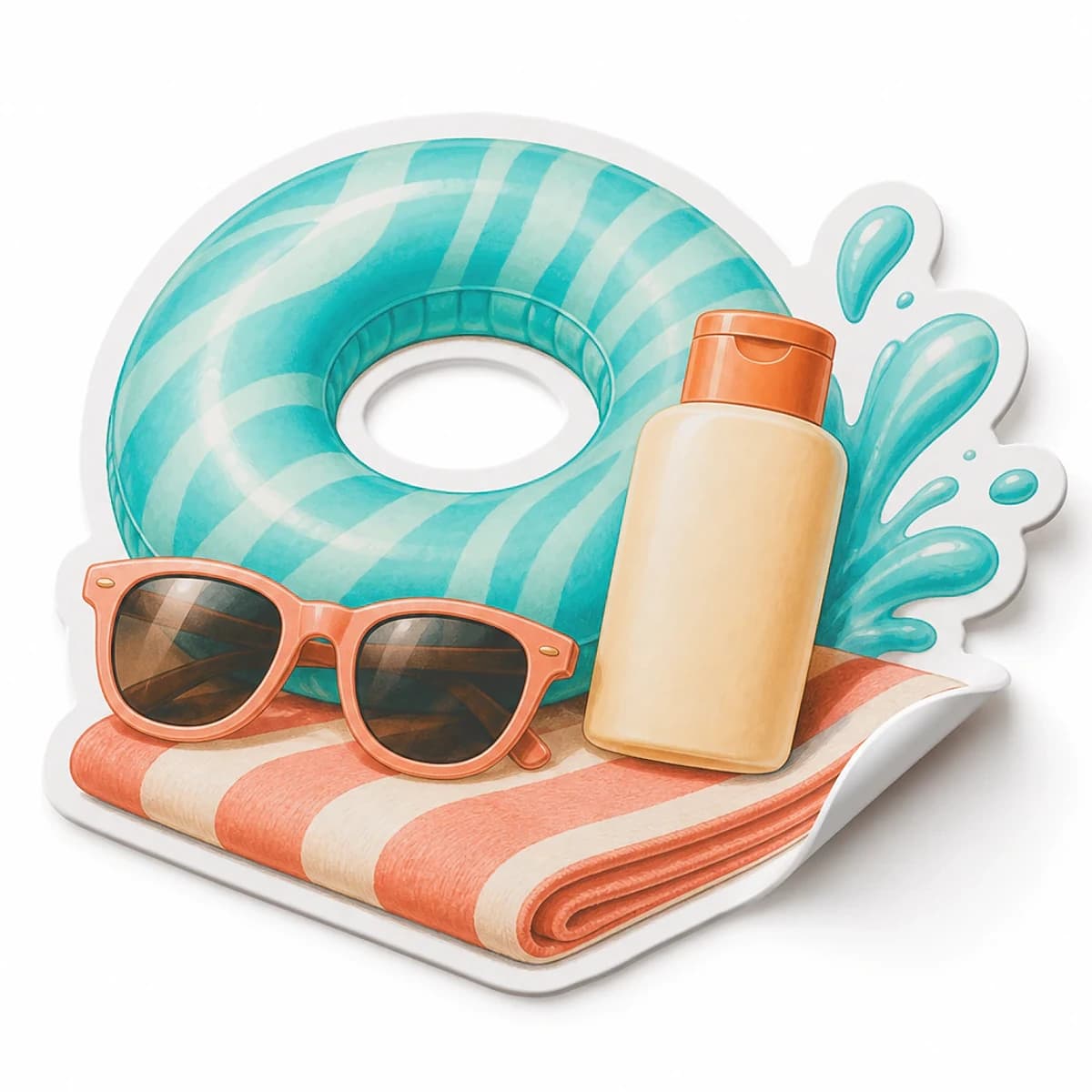 Swim Club Sticker product view