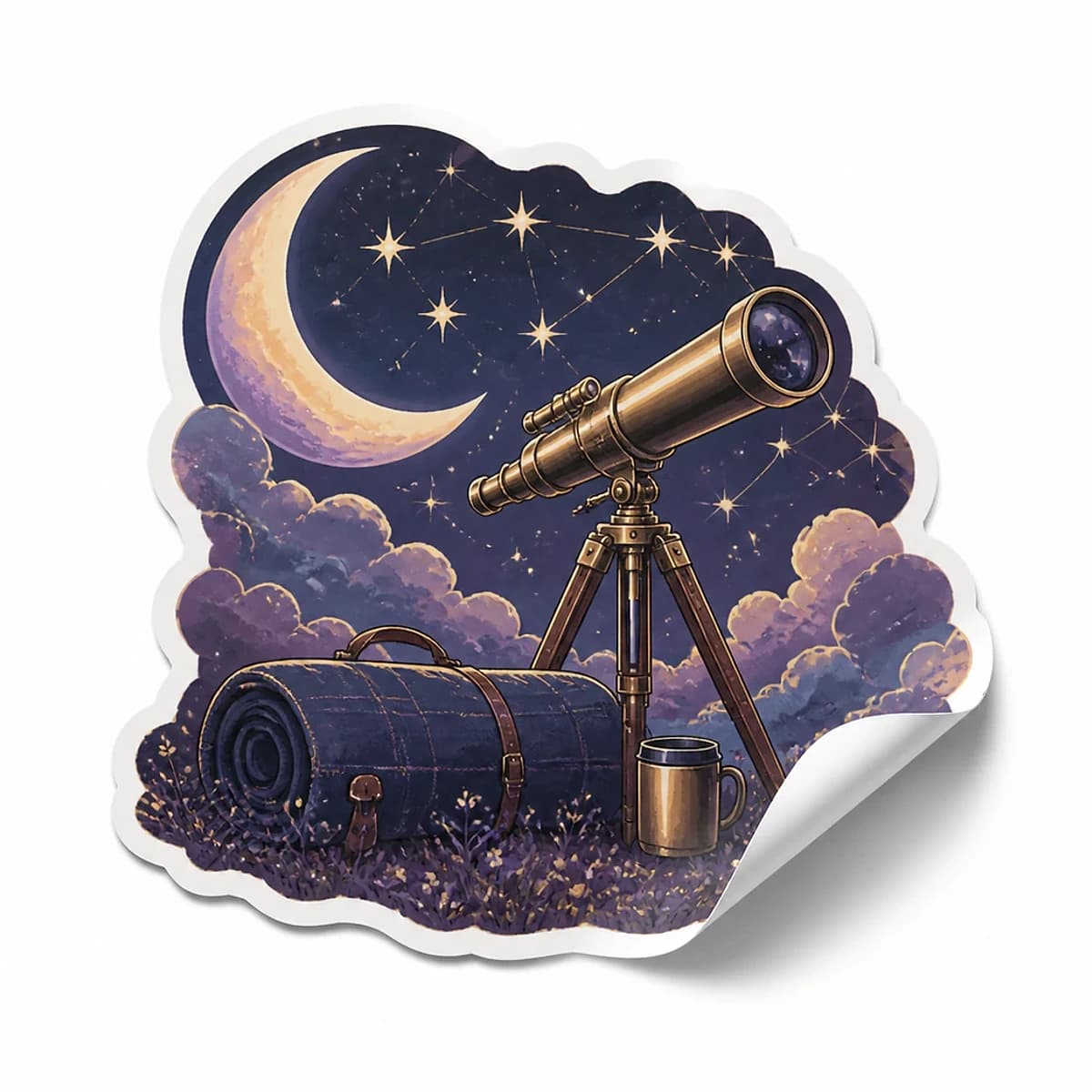 Night Sky Club Sticker product view