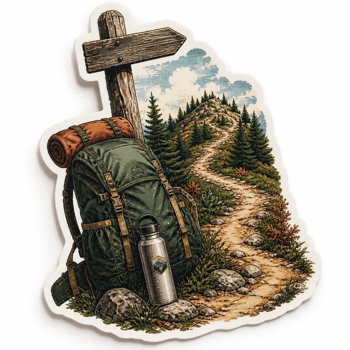 Trail Crew Sticker product view