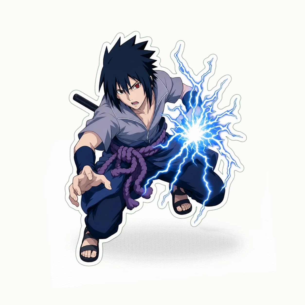 Sasuke Uchiha Chidori Sticker application preview