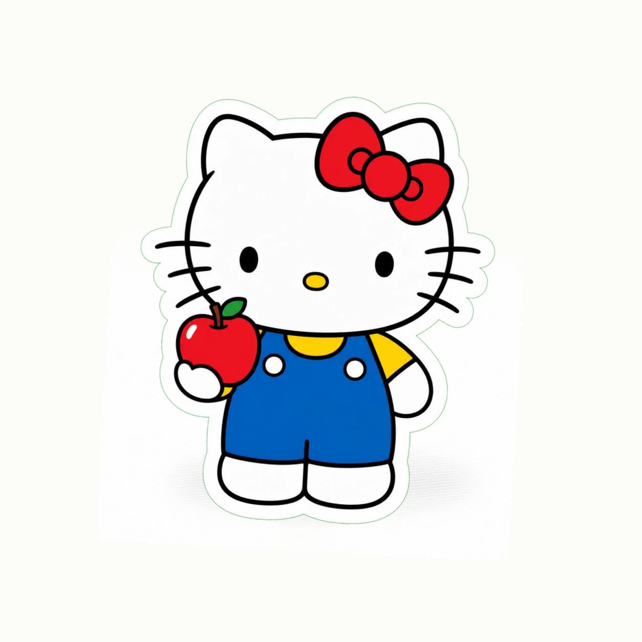 Sanrio Hello Kitty Apple Bow matte vinyl character sticker