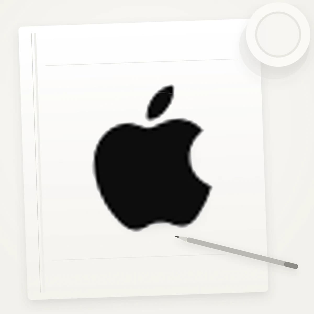 AAPL Logo Sticker application preview