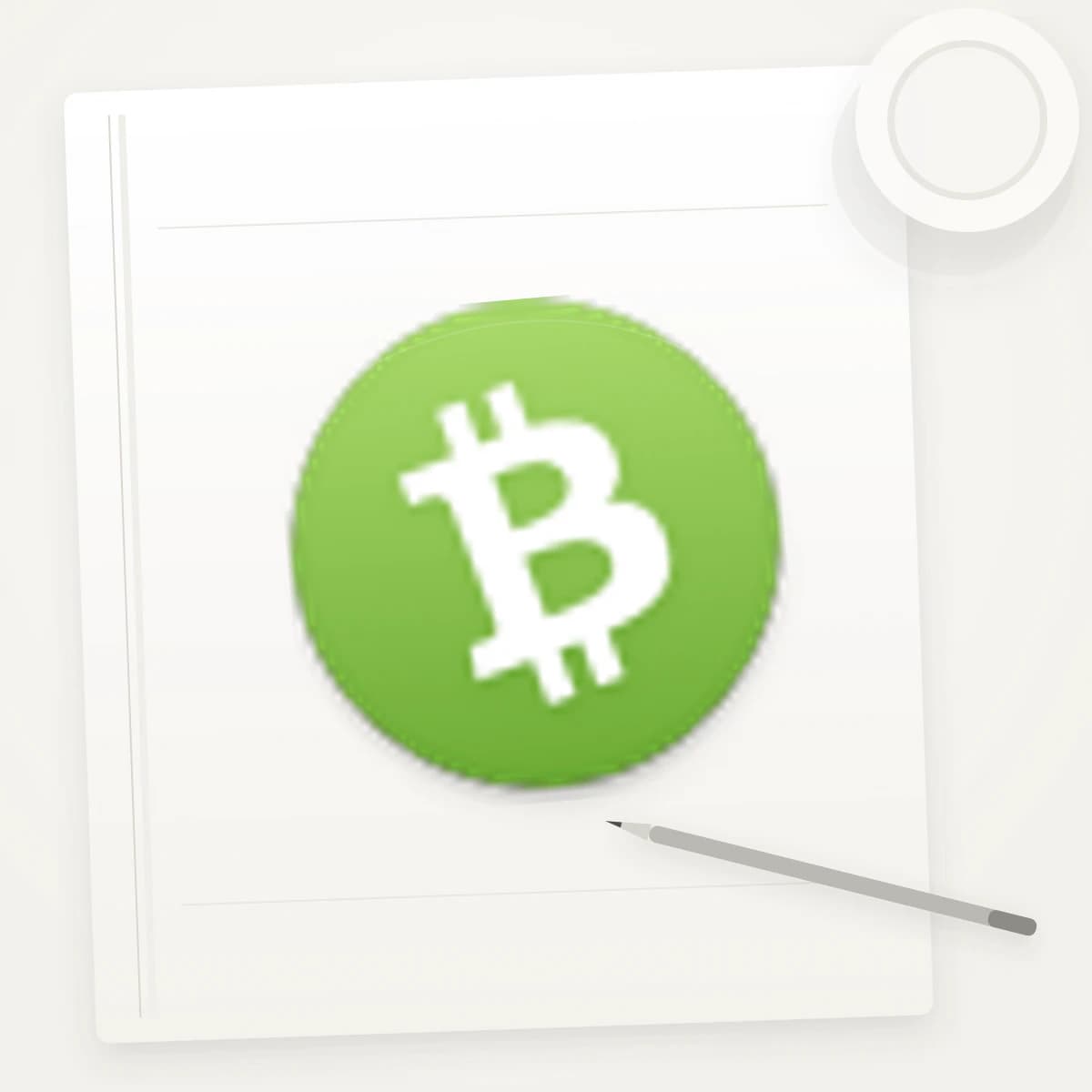 BCH Crypto Logo Sticker application preview