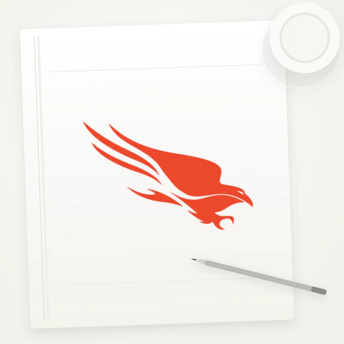 CRWD Logo Sticker application preview