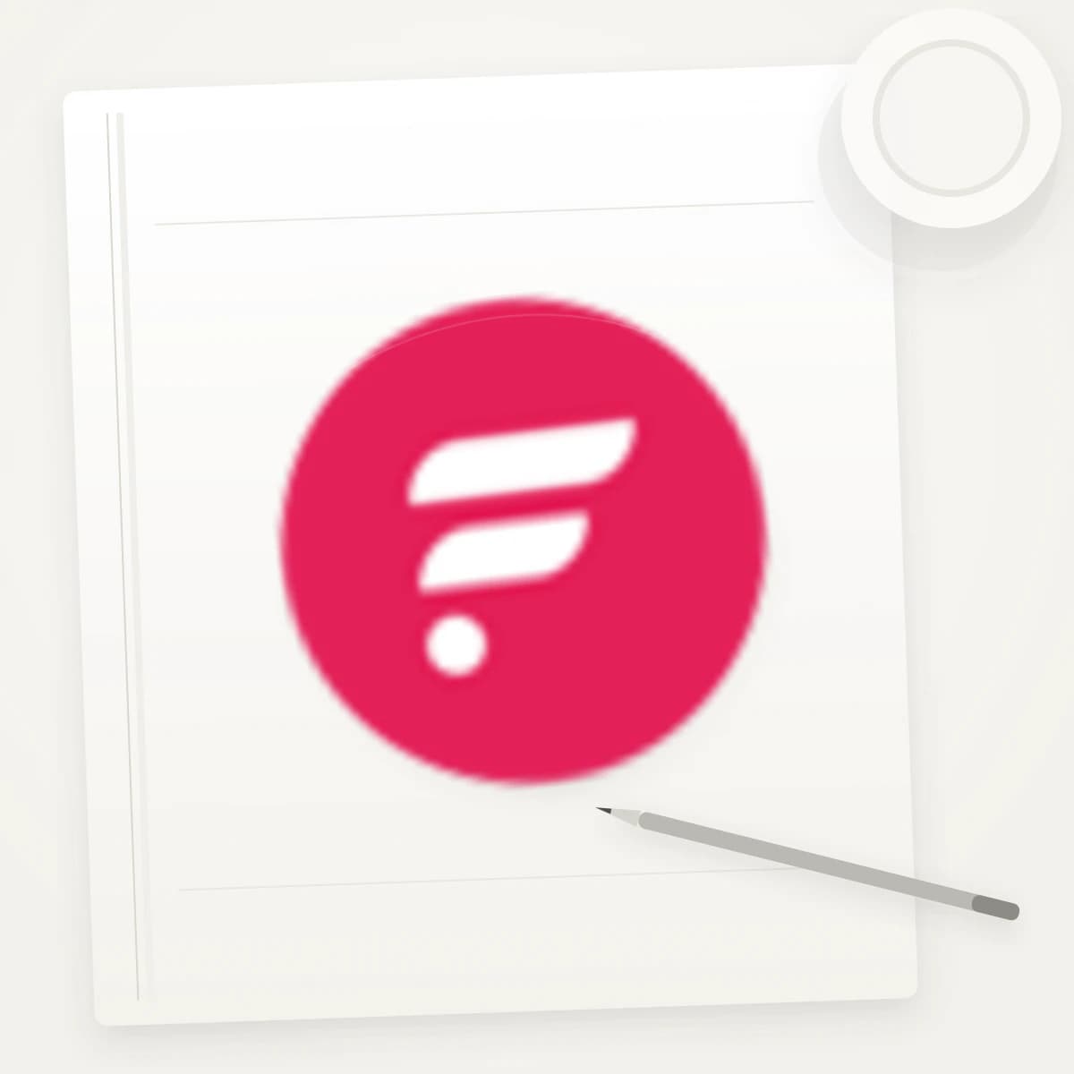 FLR Crypto Logo Sticker application preview