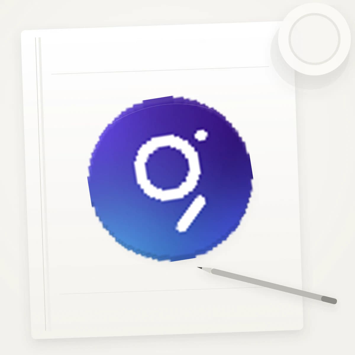 GRT Crypto Logo Sticker application preview