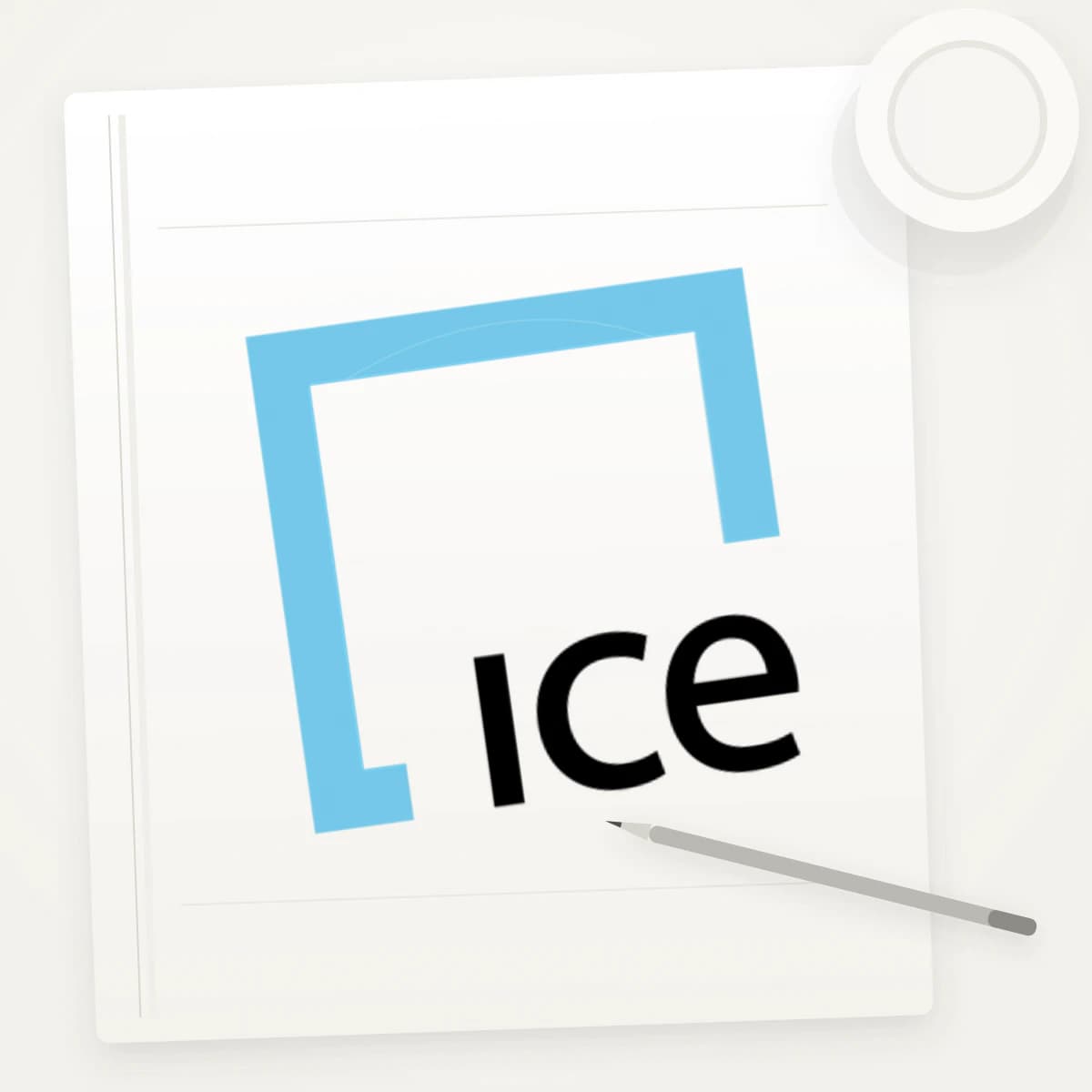 ICE Logo Sticker application preview