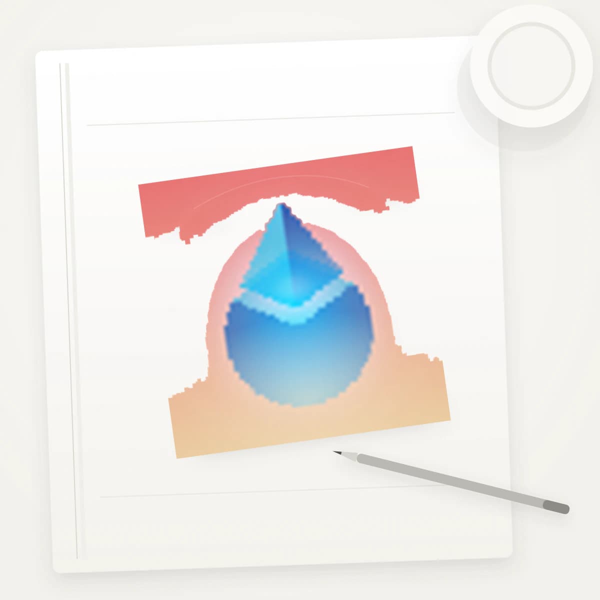 LDO Crypto Logo Sticker application preview