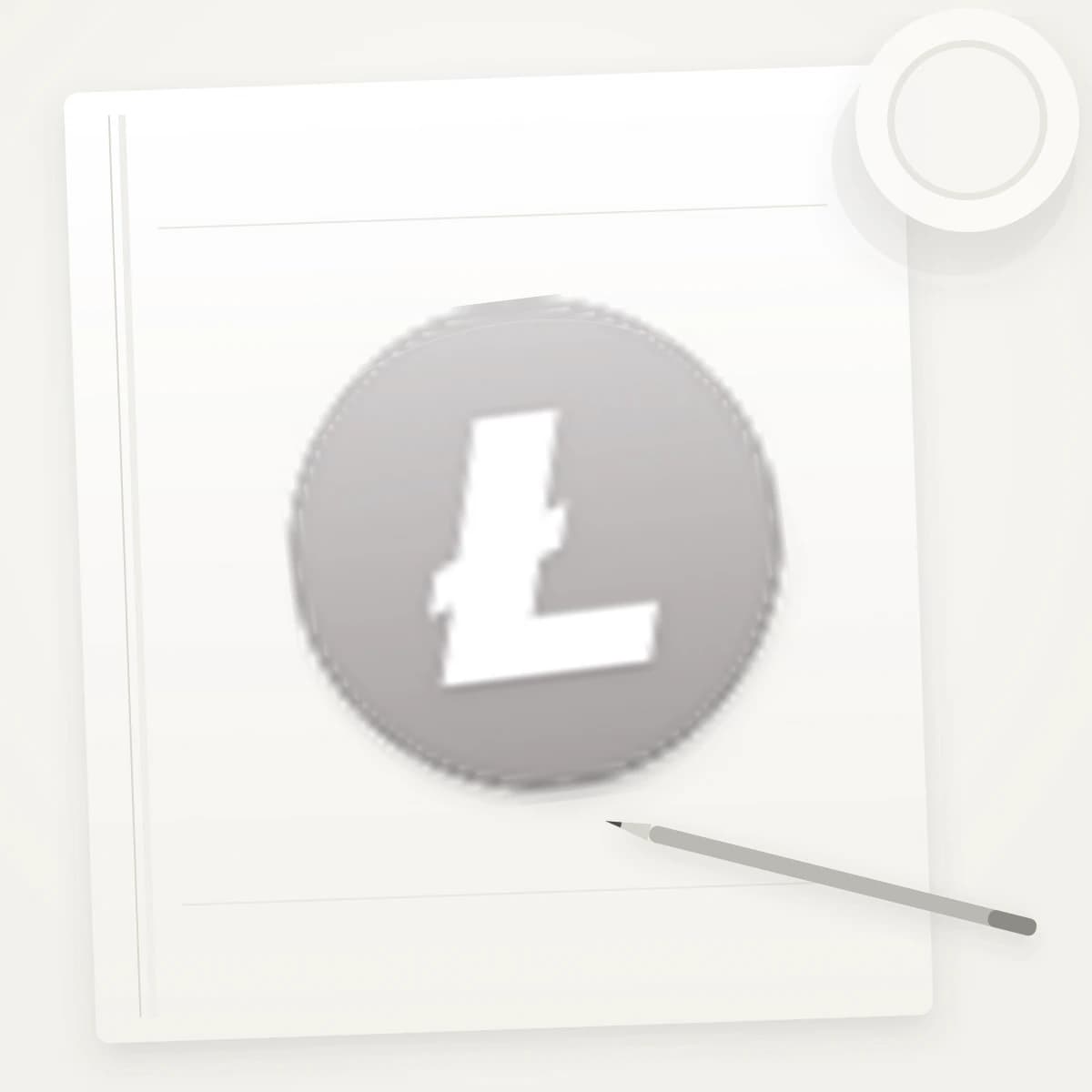 LTC Crypto Logo Sticker application preview