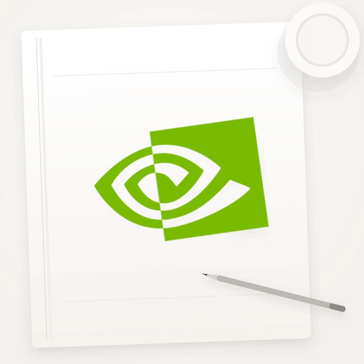 NVDA Logo Sticker application preview