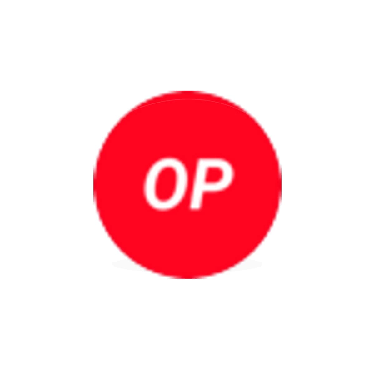 OP Crypto Logo Sticker product view