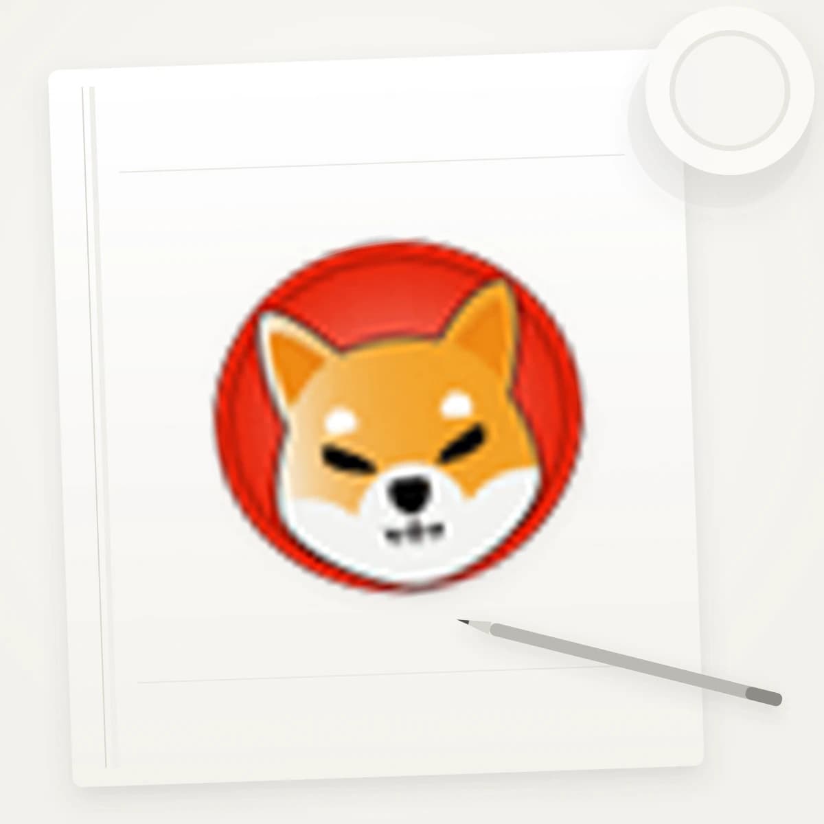 SHIB Crypto Logo Sticker application preview