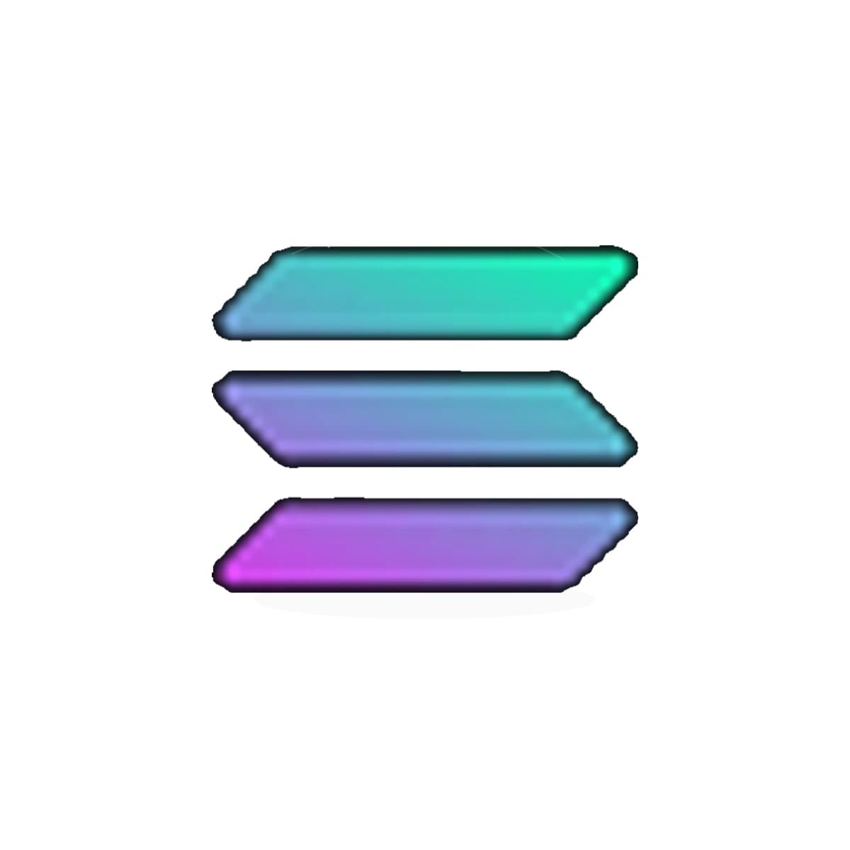 SOL Crypto Logo Sticker product view