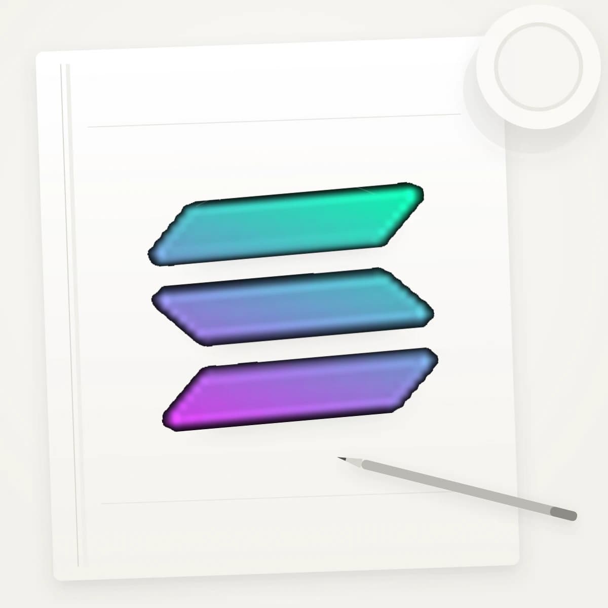 SOL Crypto Logo Sticker application preview