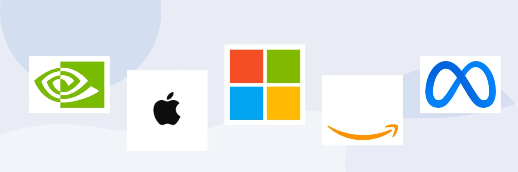 Verified stock company logos arranged as individual die-cut stickers
