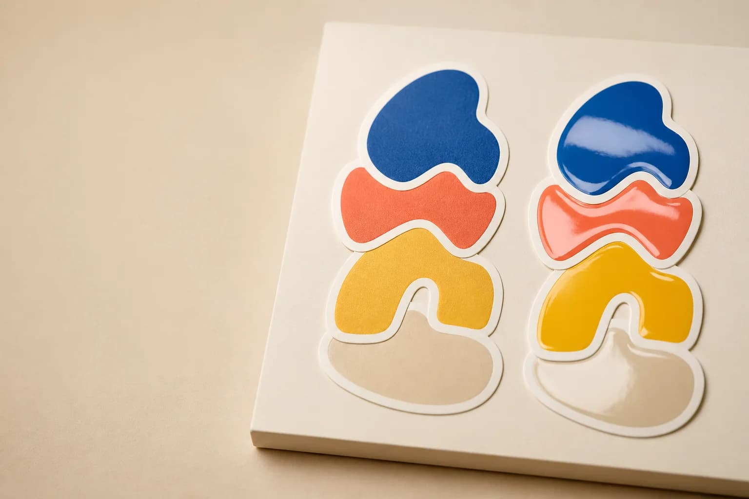 Matte vs Glossy Stickers for Everyday Scenes lifestyle and character sticker cover