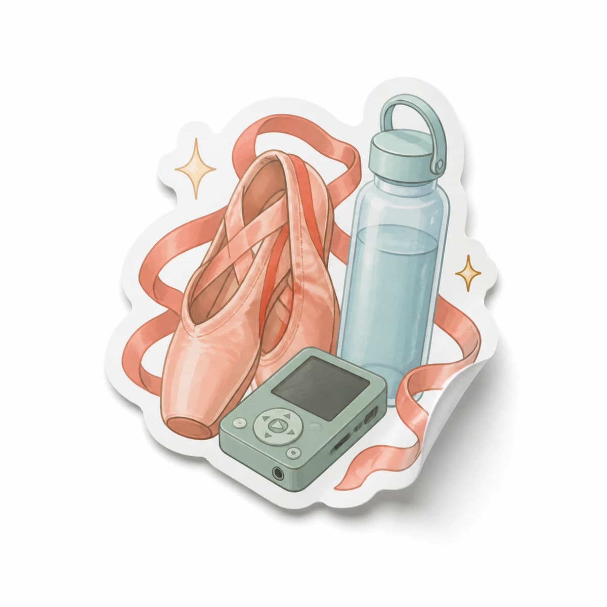 Dance Crew Sticker in an original everyday-moment die-cut vinyl design