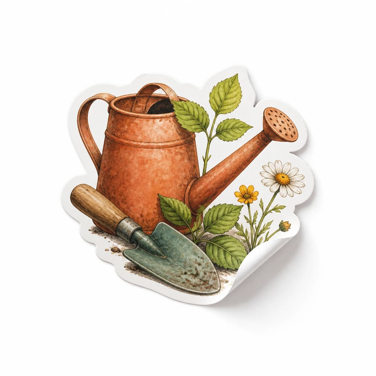 Garden Club Sticker in an original everyday-moment die-cut vinyl design