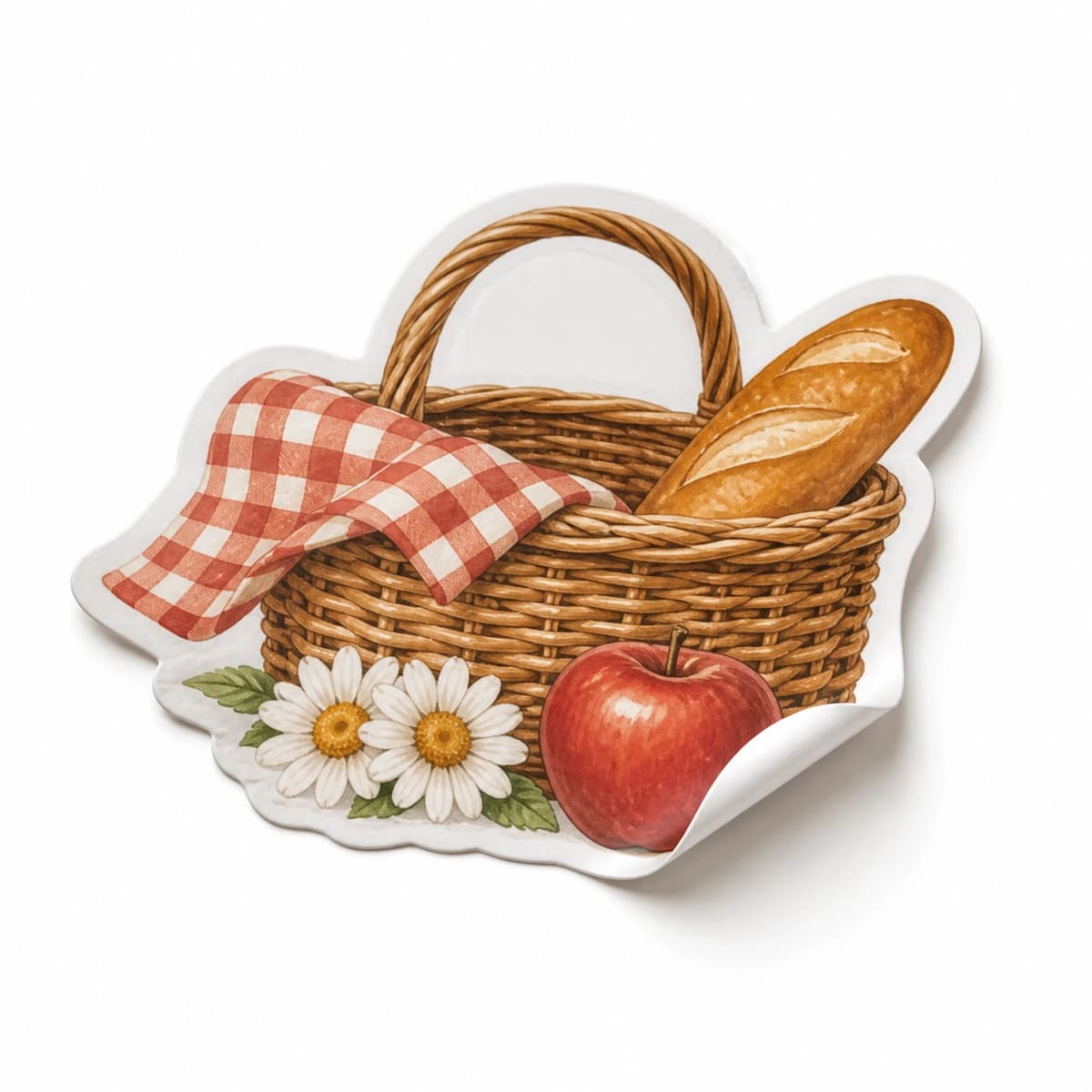 Picnic Club Sticker in an original everyday-moment die-cut vinyl design