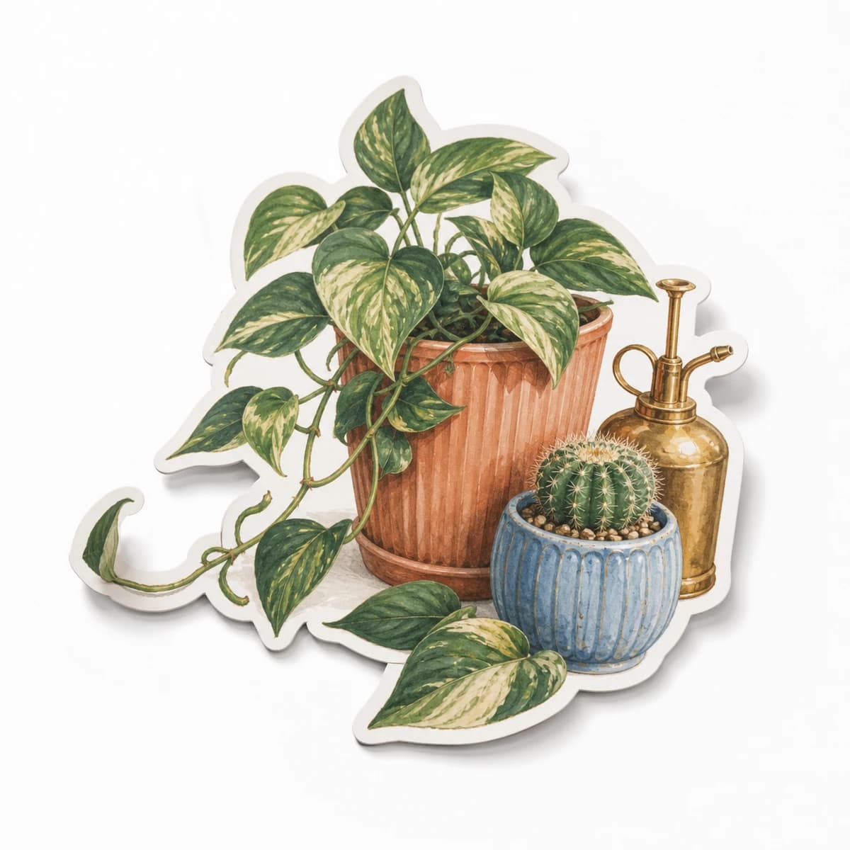 Plant Club Sticker in an original everyday-moment die-cut vinyl design
