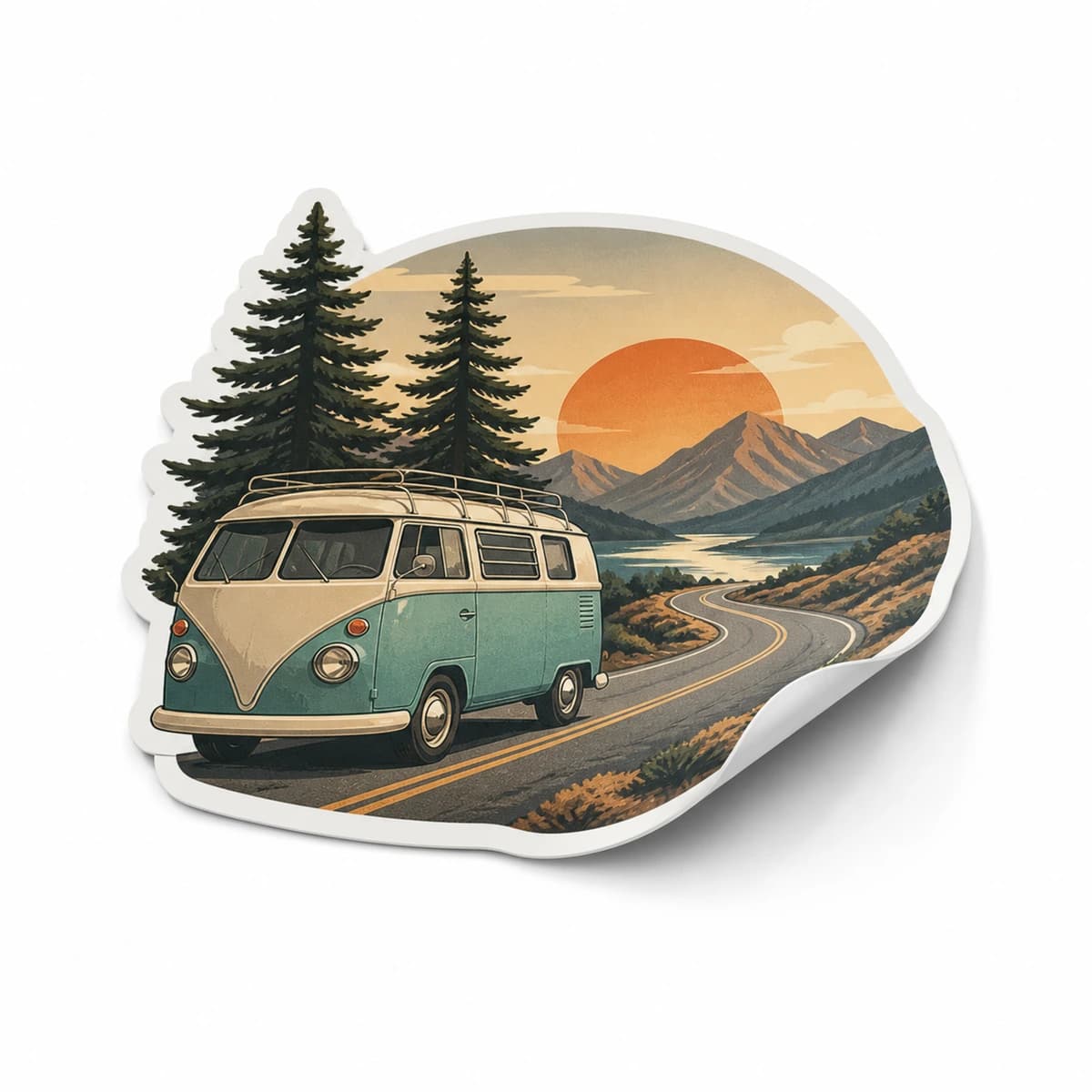 Road Crew Sticker in an original everyday-moment die-cut vinyl design