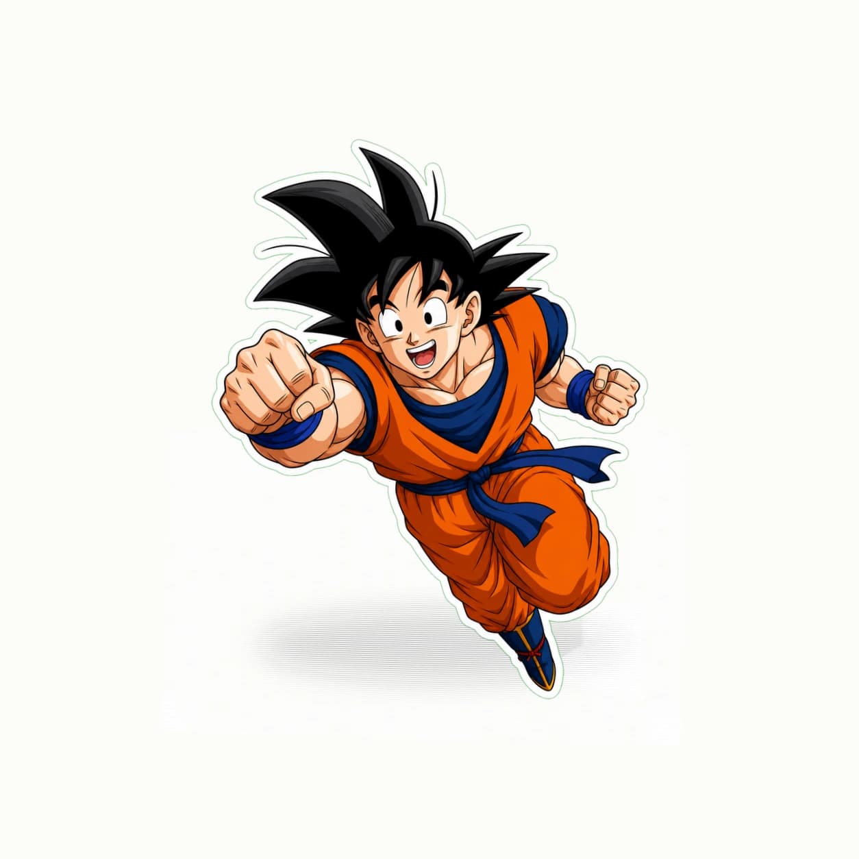 Dragon Ball Goku Kamehameha matte vinyl character sticker