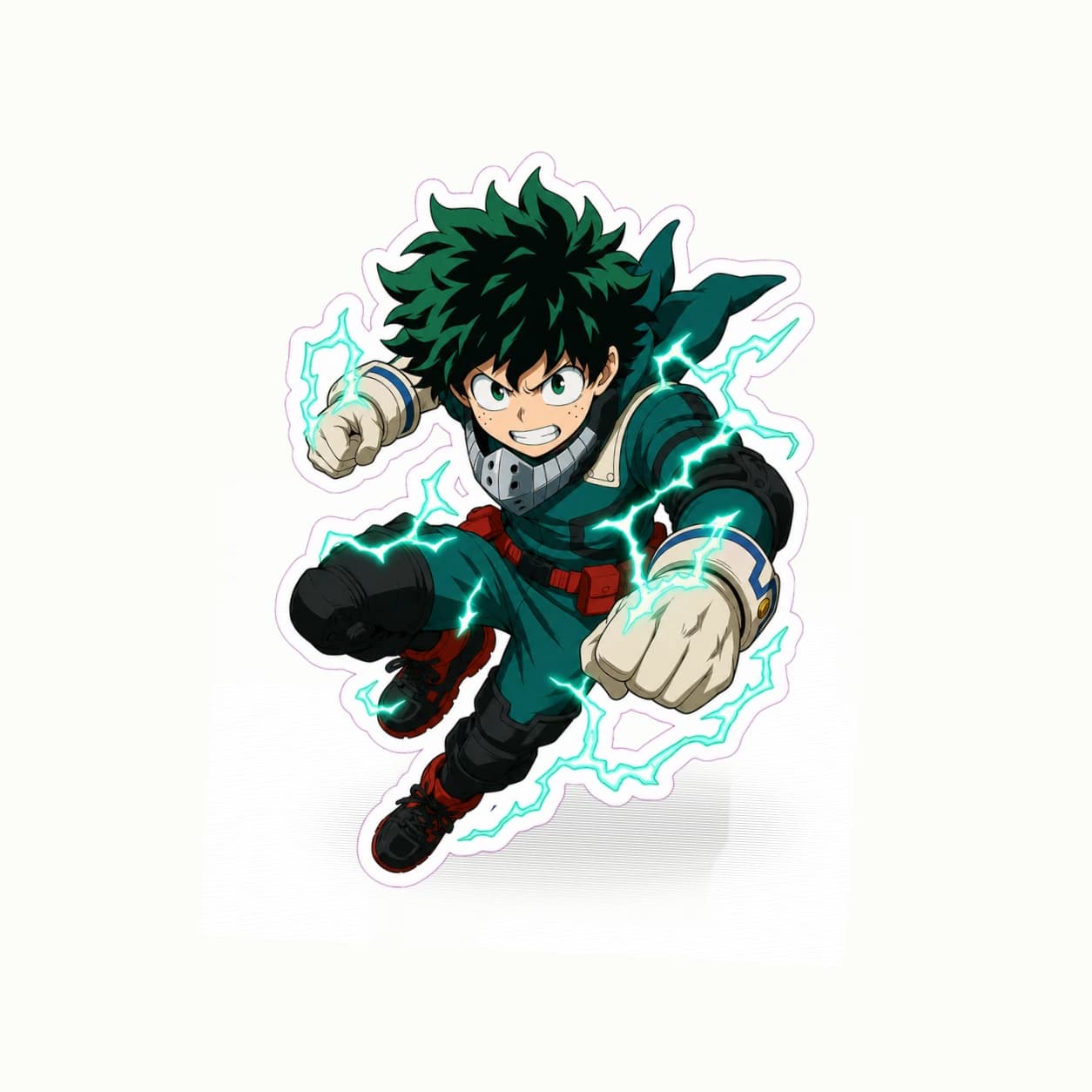 My Hero Academia Izuku Midoriya One For All matte vinyl character sticker