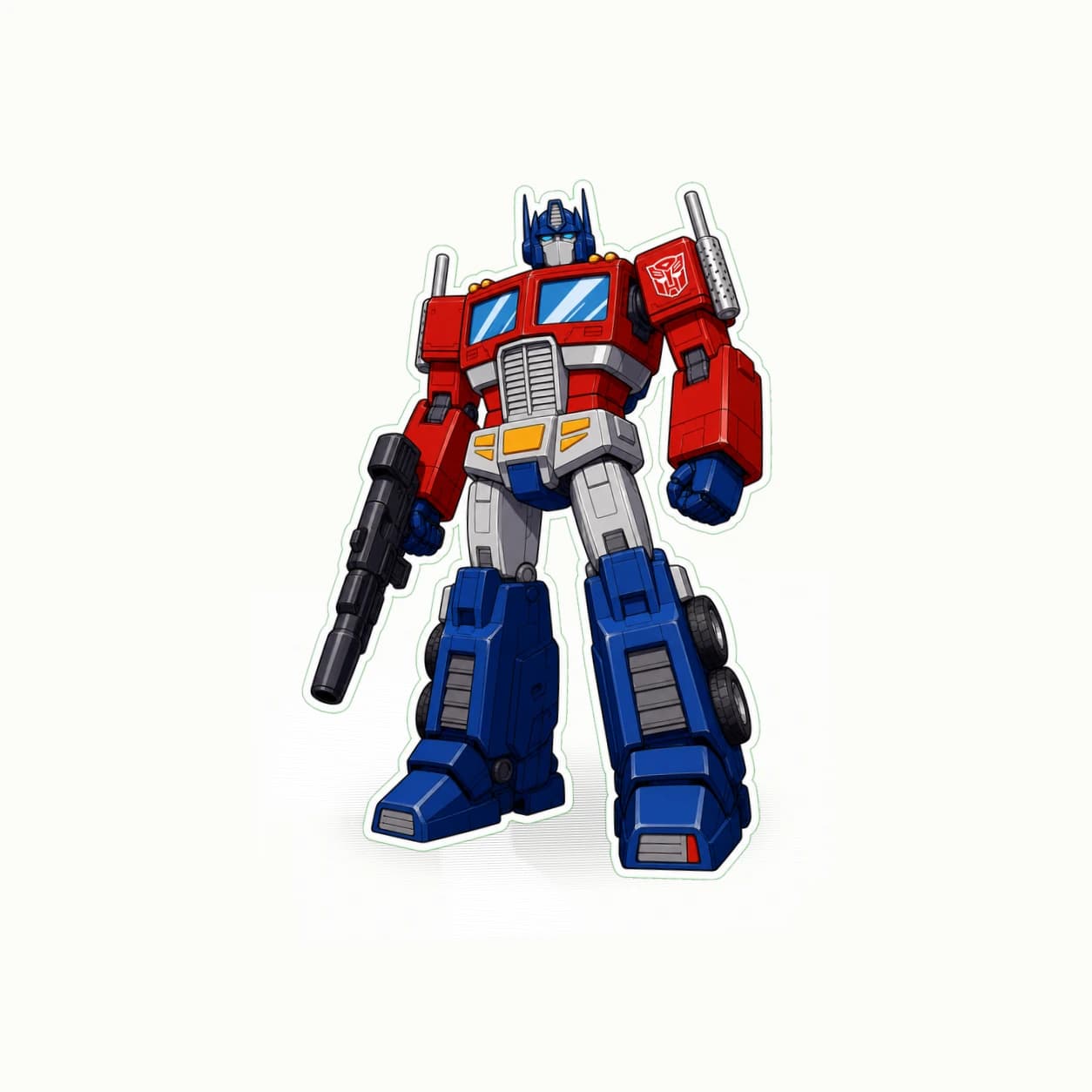 Transformers Optimus Prime Autobot Leader matte vinyl character sticker