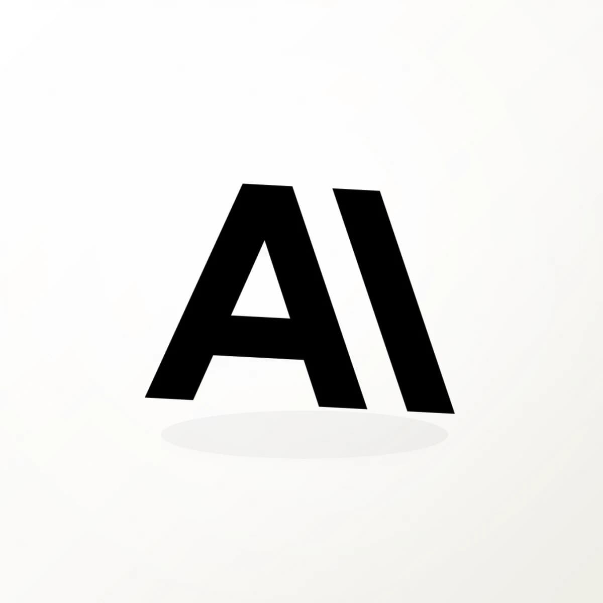 Anthropic Provider Logo Sticker in an original AI-brand-logo die-cut vinyl design