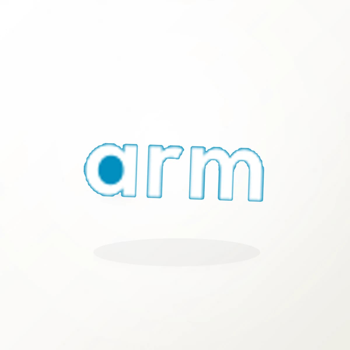 ARM Logo Sticker in an original company-logo die-cut vinyl design