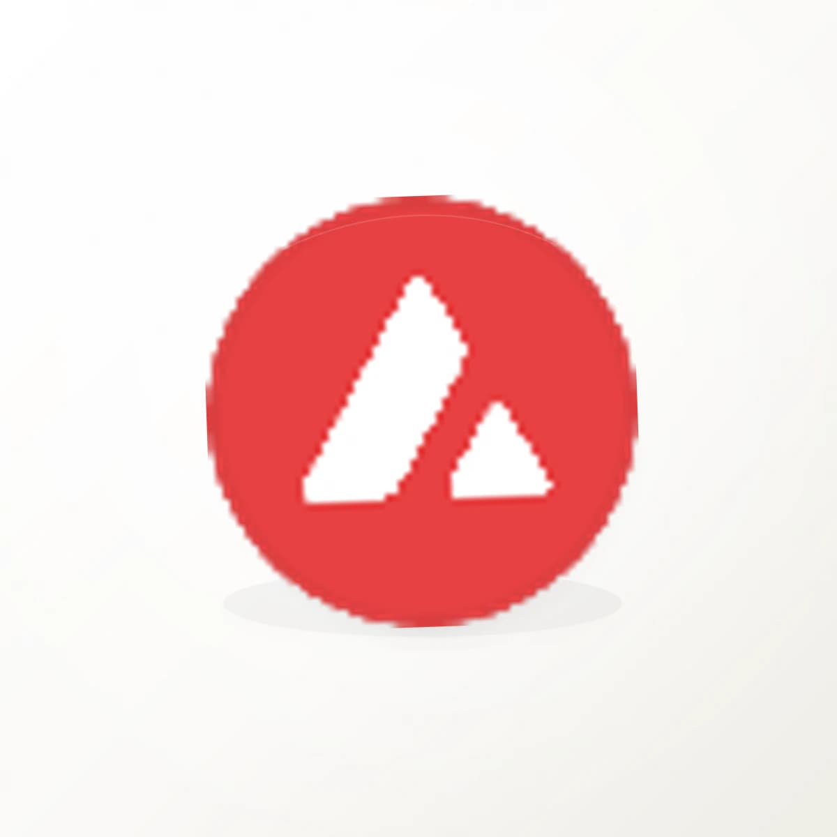 AVAX Crypto Logo Sticker in an original crypto-logo die-cut vinyl design