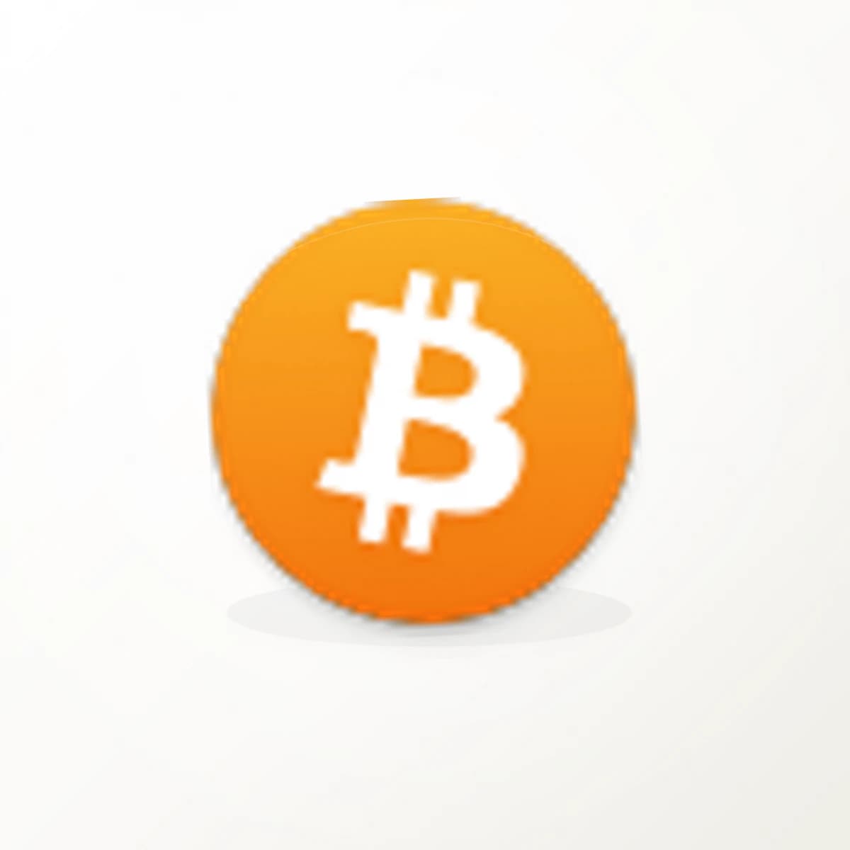BTC Crypto Logo Sticker in an original crypto-logo die-cut vinyl design