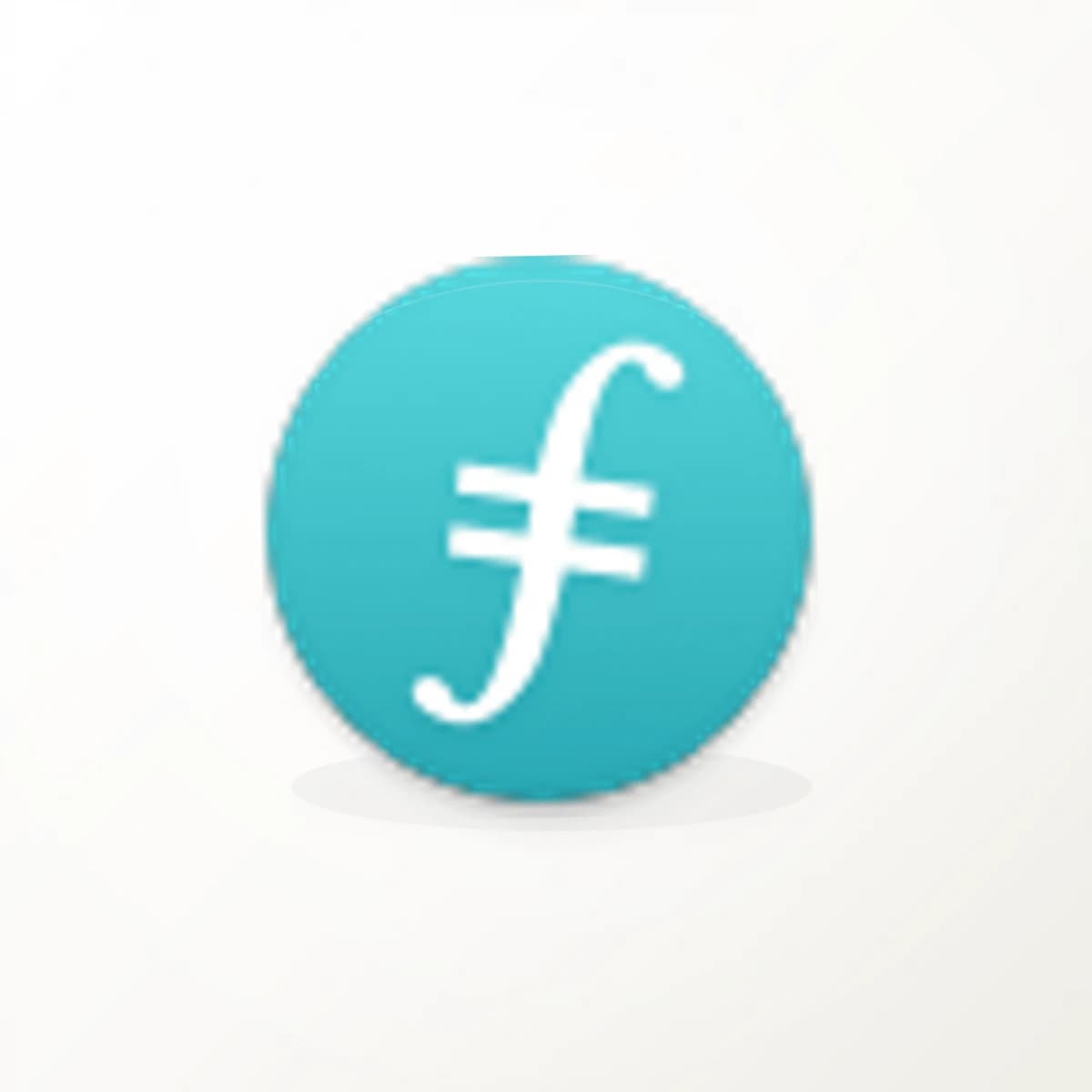 FIL Crypto Logo Sticker in an original crypto-logo die-cut vinyl design
