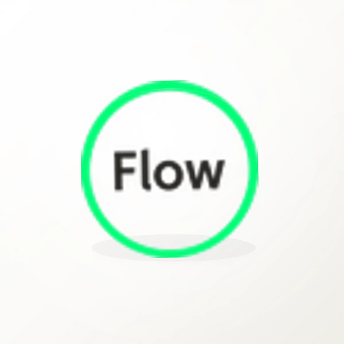 FLOW Crypto Logo Sticker in an original crypto-logo die-cut vinyl design