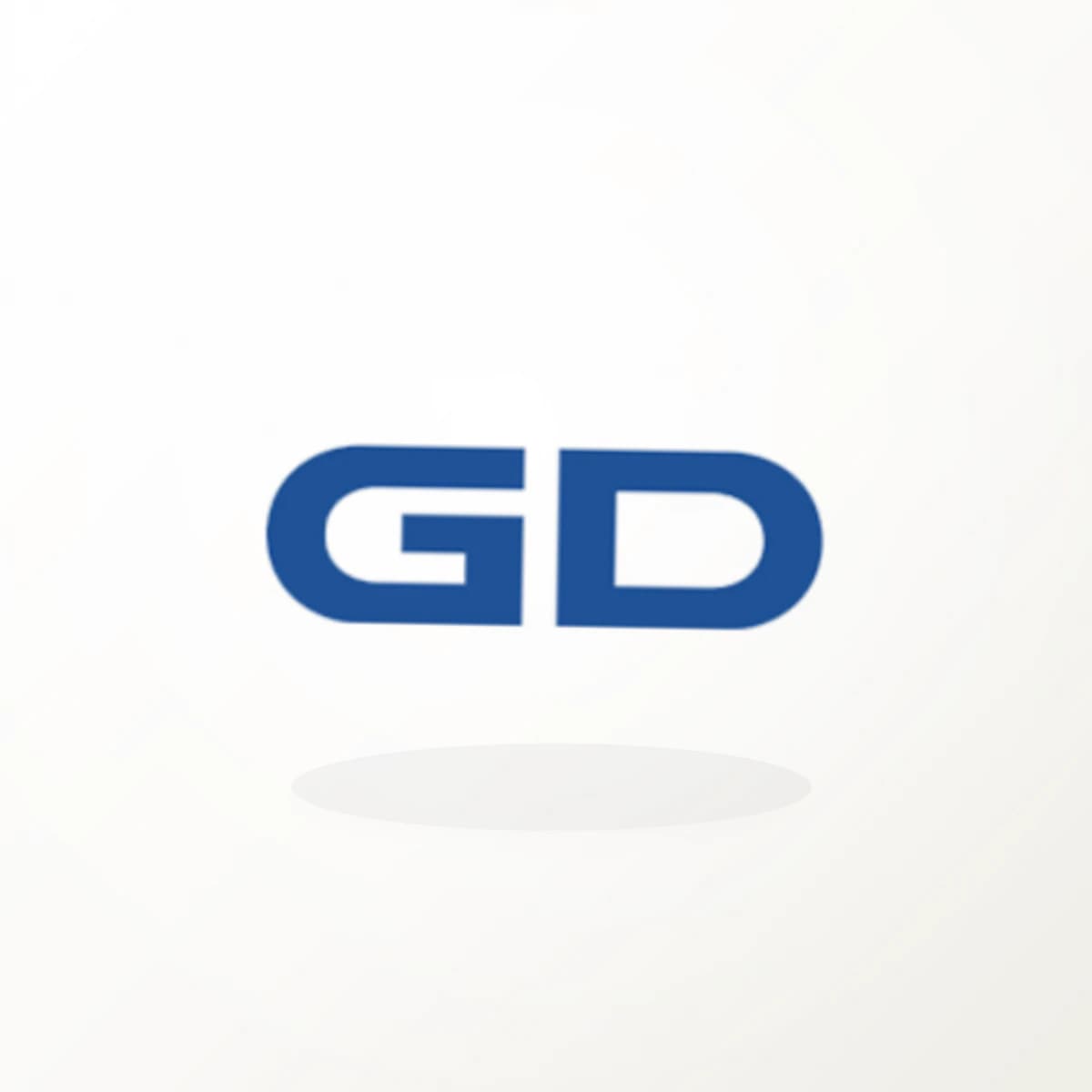 GD Logo Sticker in an original company-logo die-cut vinyl design