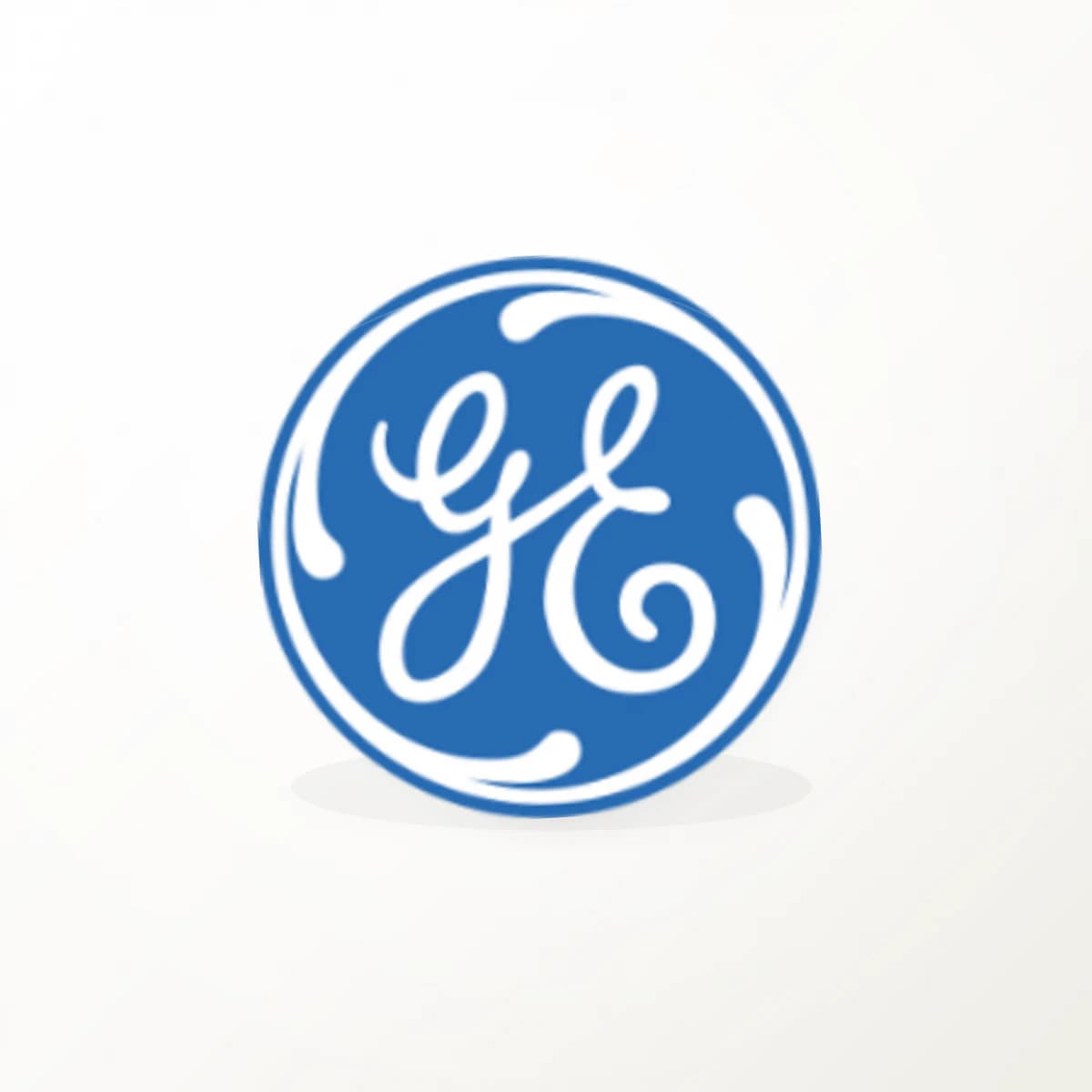 GE Logo Sticker in an original company-logo die-cut vinyl design