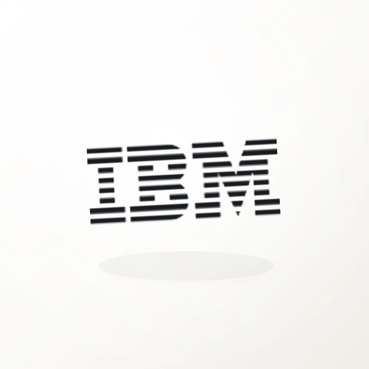 IBM Logo Sticker in an original company-logo die-cut vinyl design
