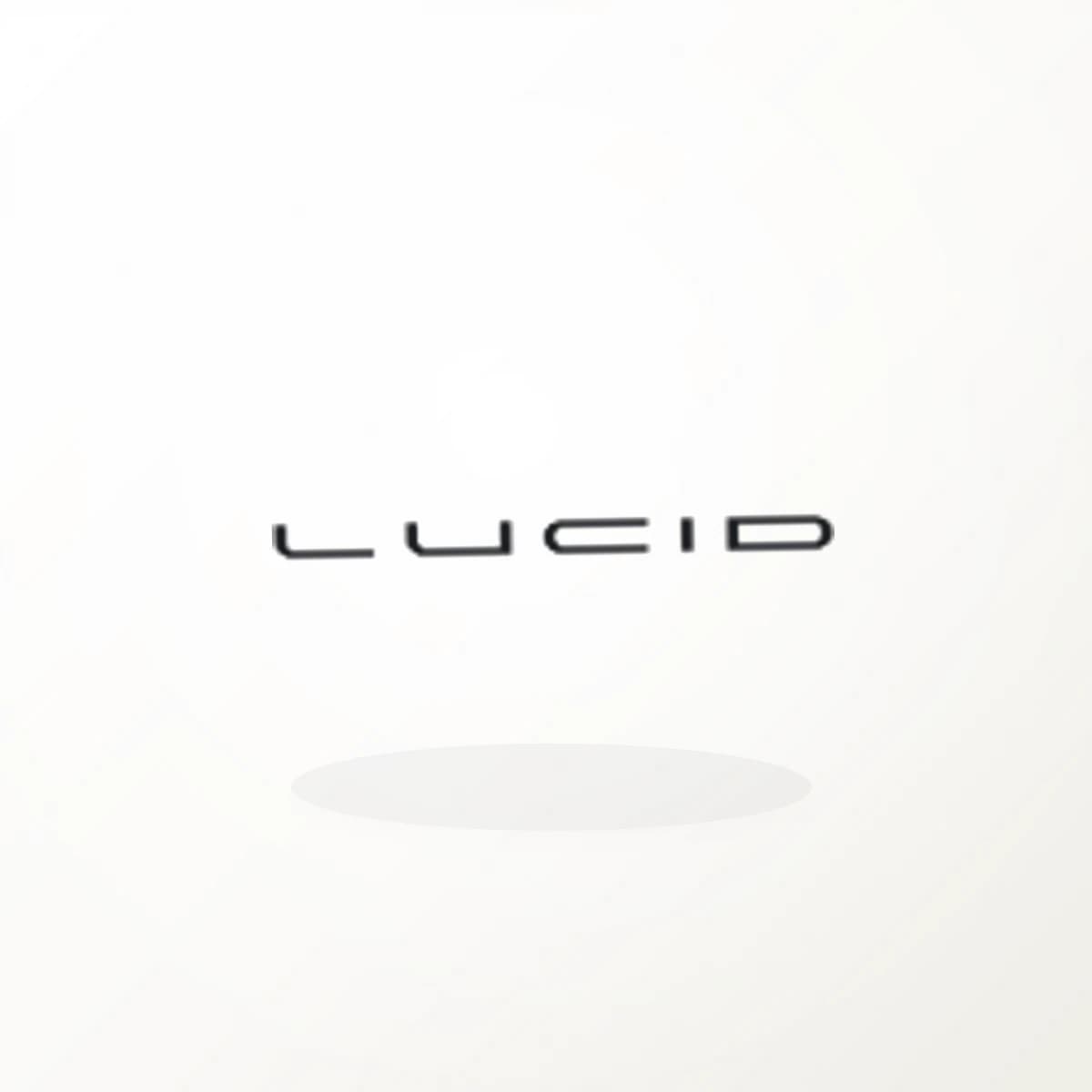 LCID Logo Sticker in an original company-logo die-cut vinyl design