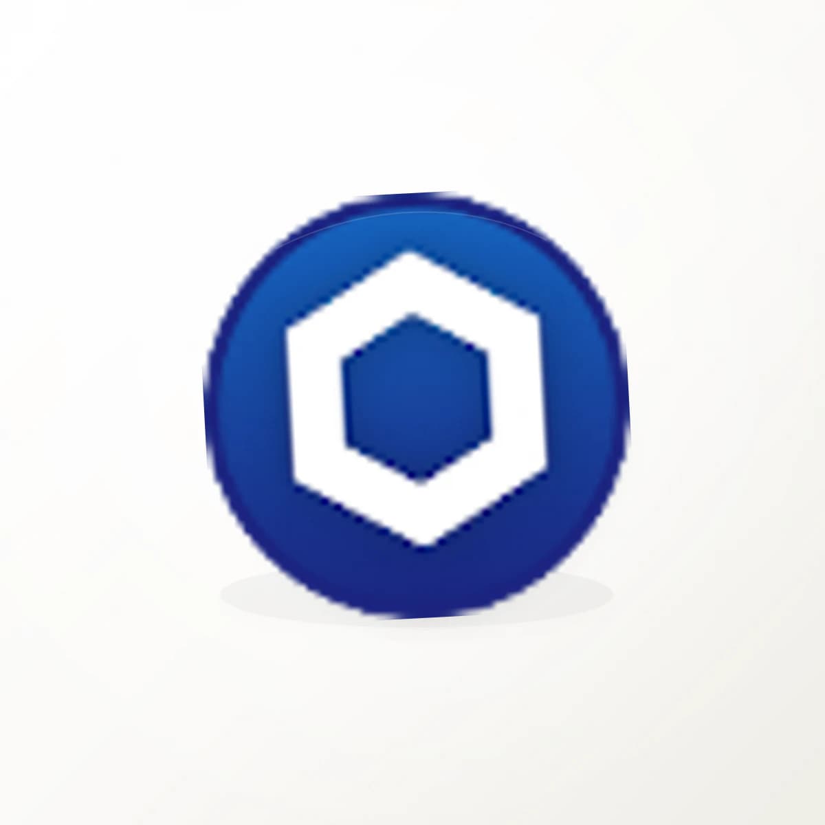 LINK Crypto Logo Sticker in an original crypto-logo die-cut vinyl design