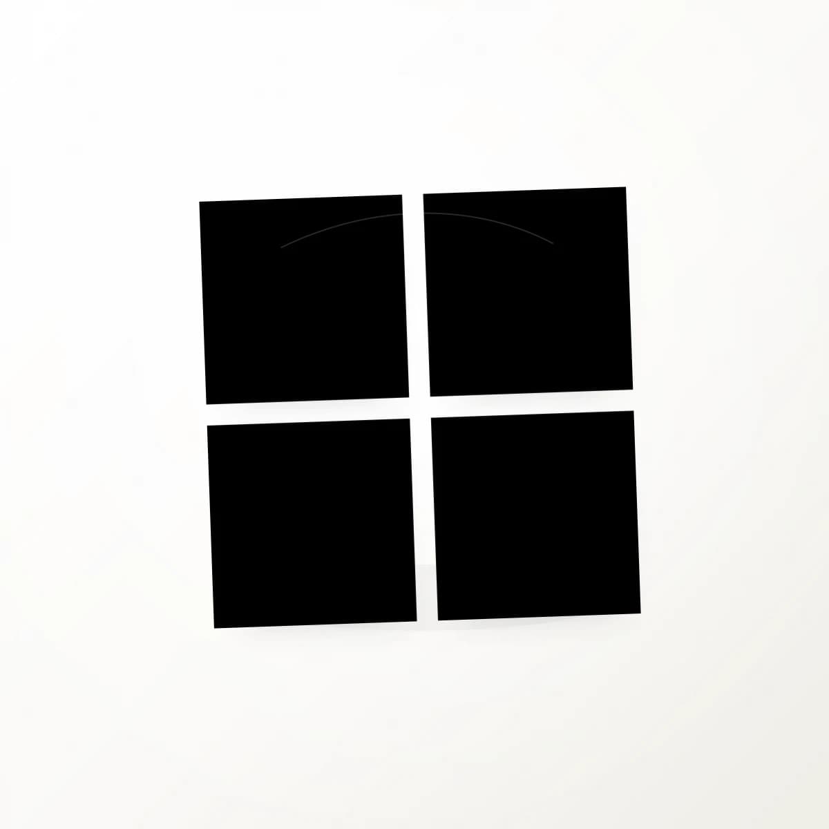 Microsoft AI Provider Logo Sticker in an original AI-brand-logo die-cut vinyl design