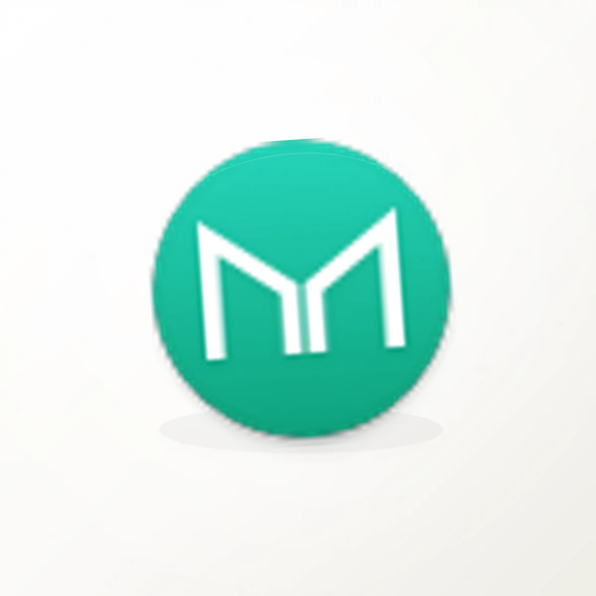 MKR Crypto Logo Sticker in an original crypto-logo die-cut vinyl design