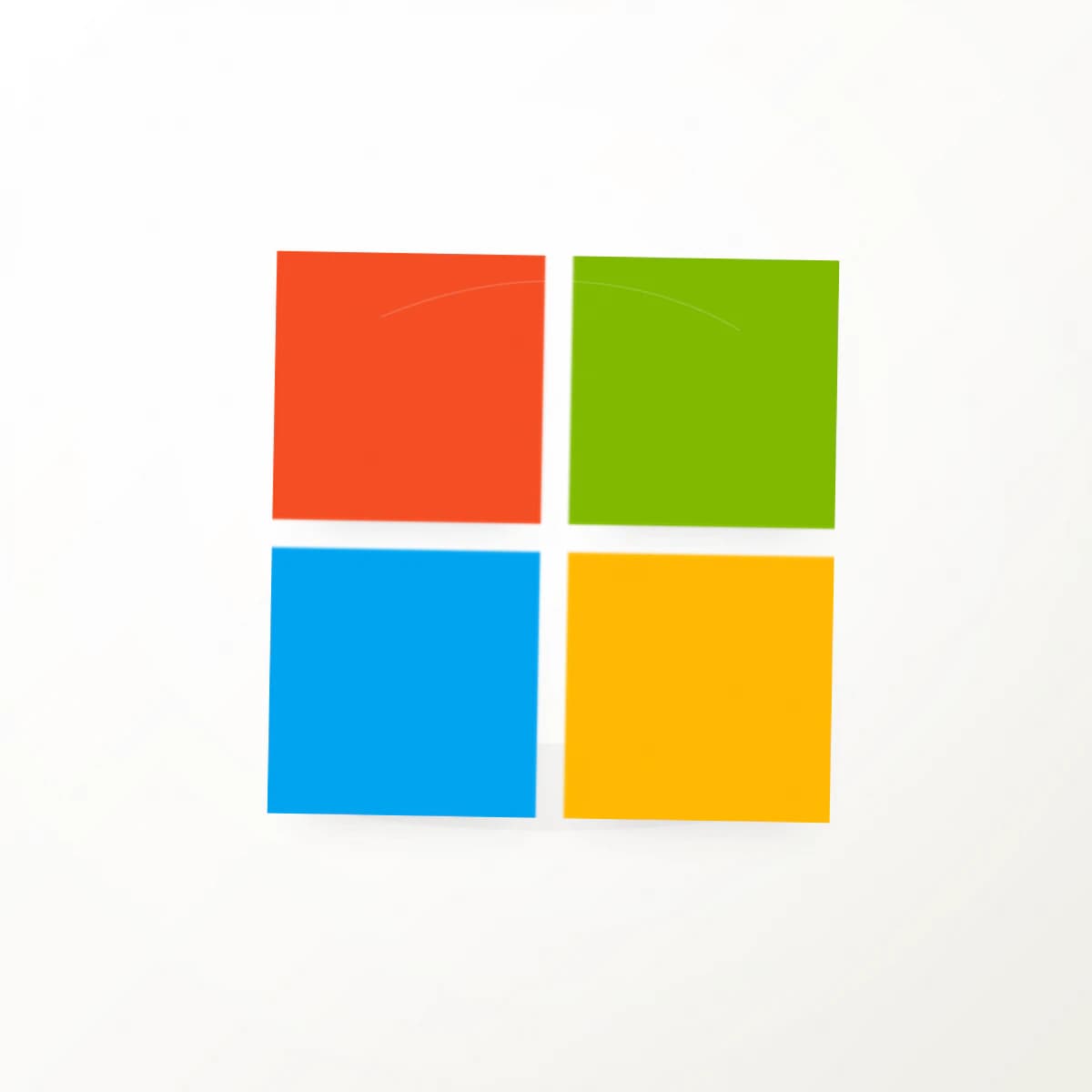 MSFT Logo Sticker in an original company-logo die-cut vinyl design
