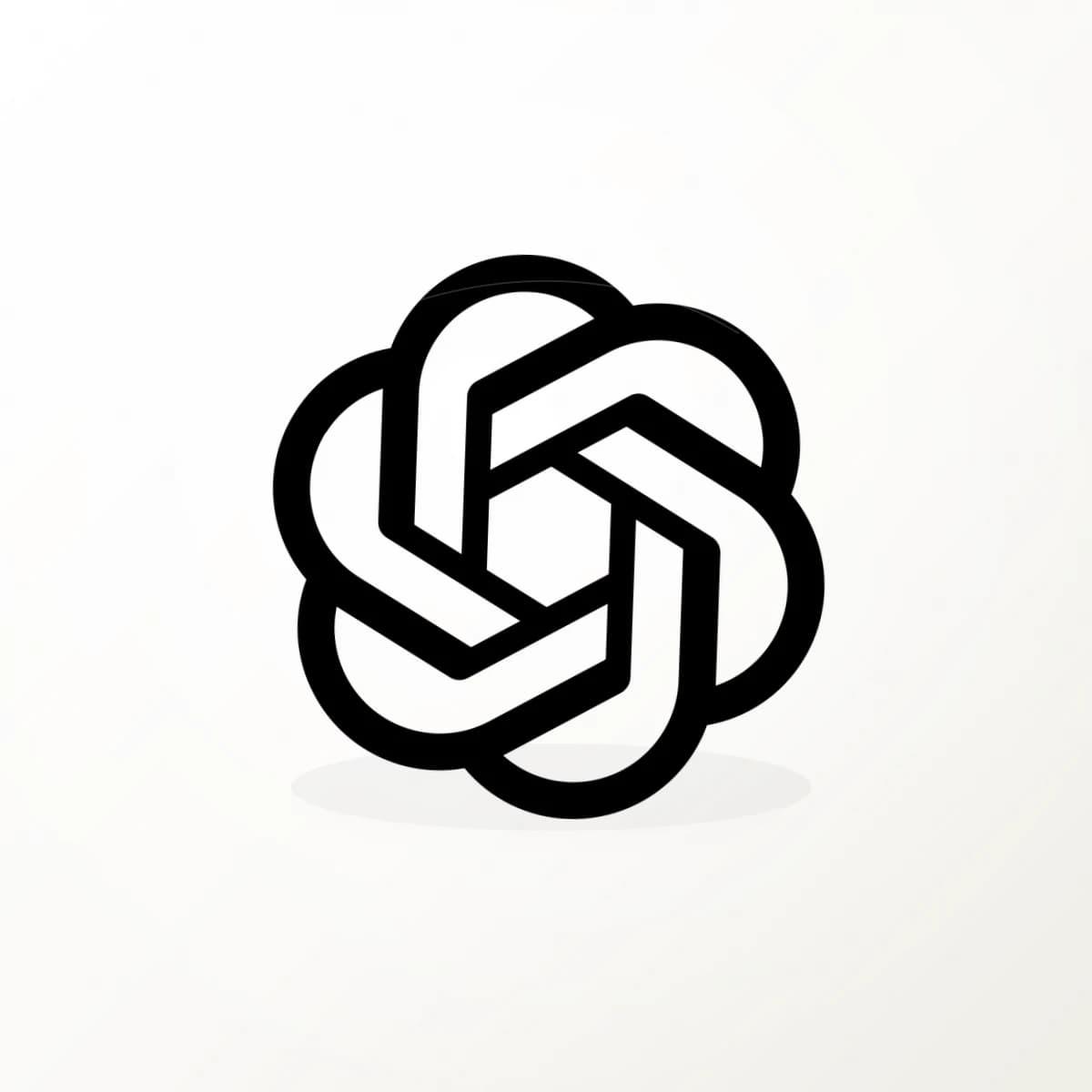 OpenAI Provider Logo Sticker in an original AI-brand-logo die-cut vinyl design