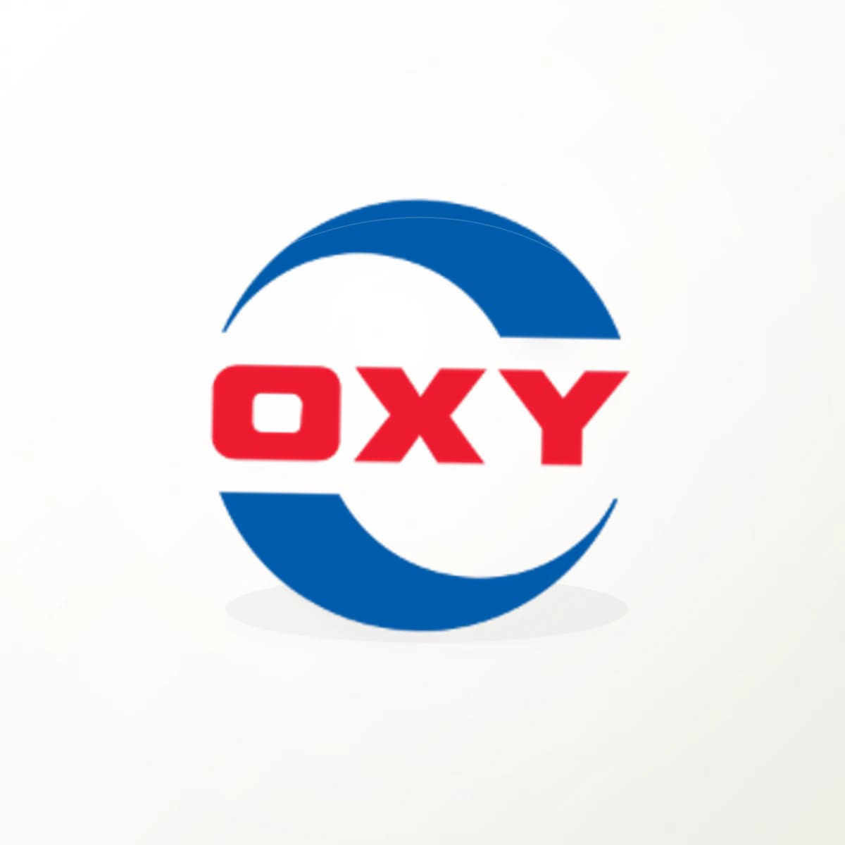 OXY Logo Sticker in an original company-logo die-cut vinyl design