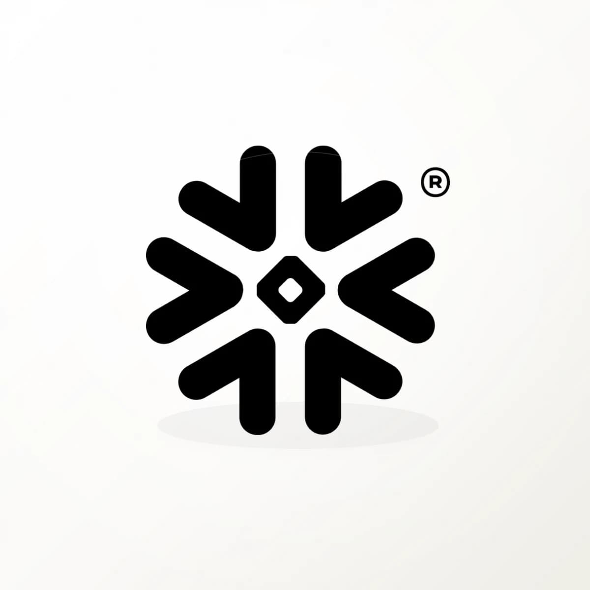 Snowflake Cortex Provider Logo Sticker in an original AI-brand-logo die-cut vinyl design
