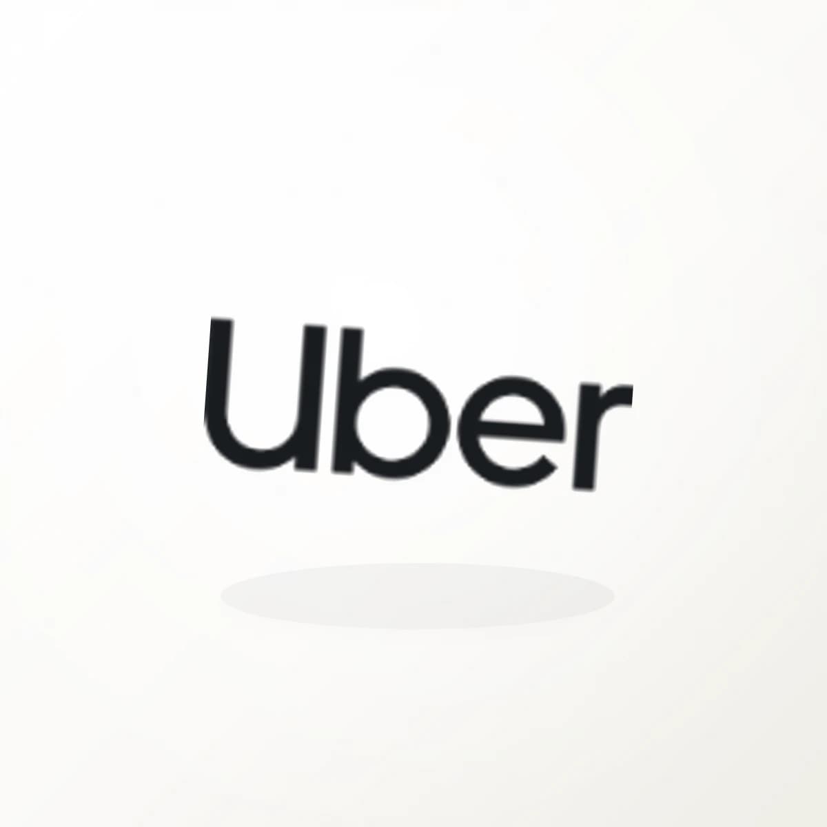UBER Logo Sticker in an original company-logo die-cut vinyl design
