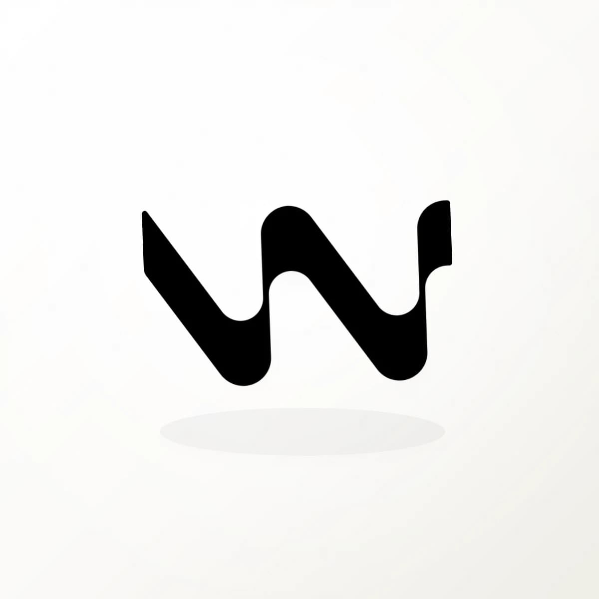 Windsurf Provider Logo Sticker in an original AI-brand-logo die-cut vinyl design